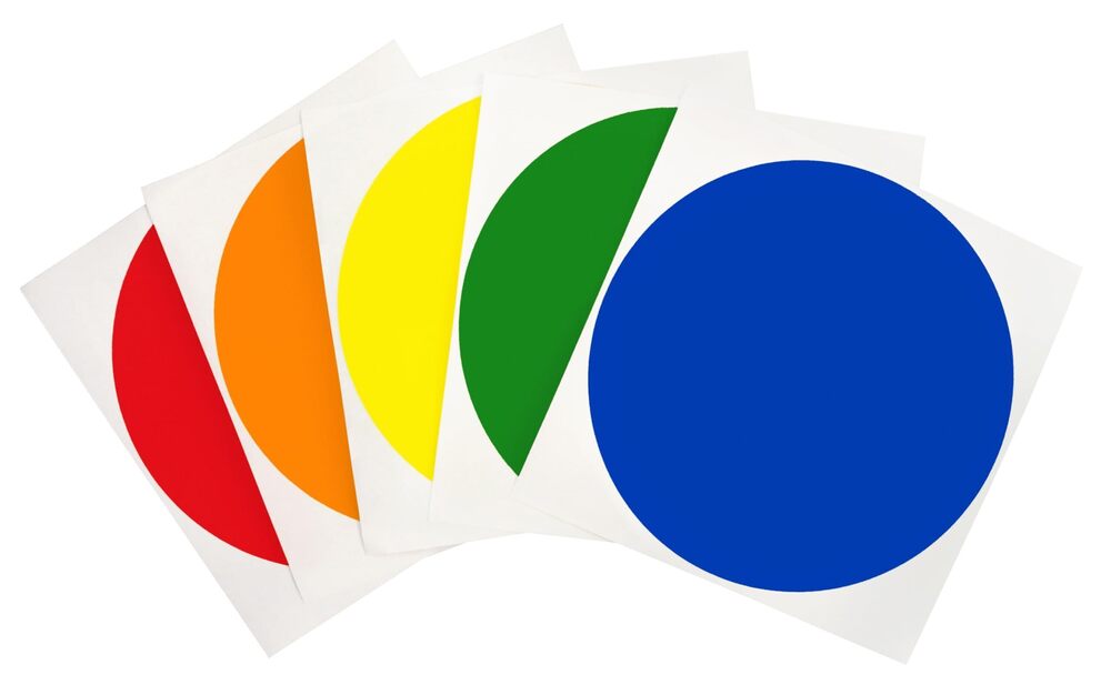 4332 4 Inch Circle Sticker Labels Easy to Write On Round Sticker Label